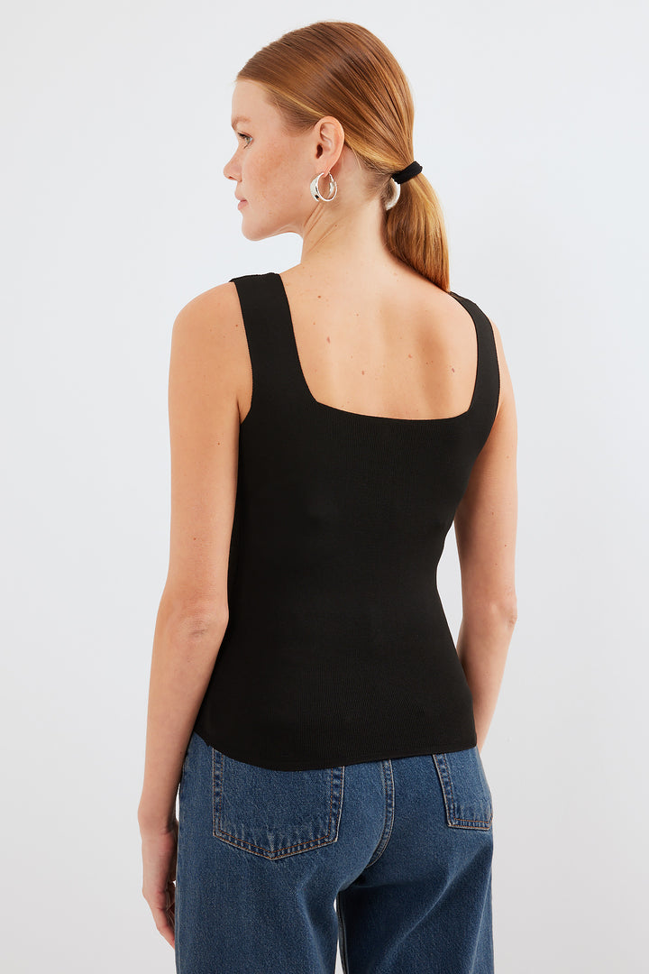 BGD Women Halter Halter Sect Top - Black - Avondale