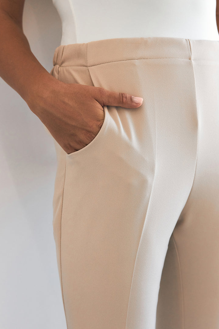 ZRF Women Elasticated Waist Pants - Beige - Sunbury