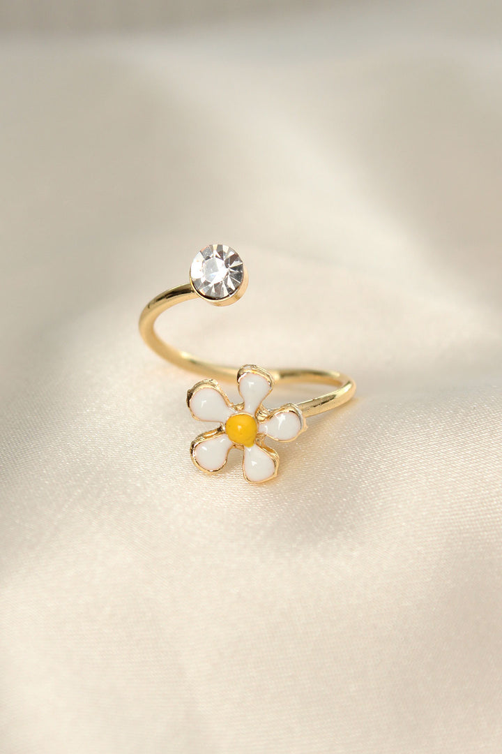 Ebj daisy design Zircon stone ructorable Ring-épinay-sur-seine