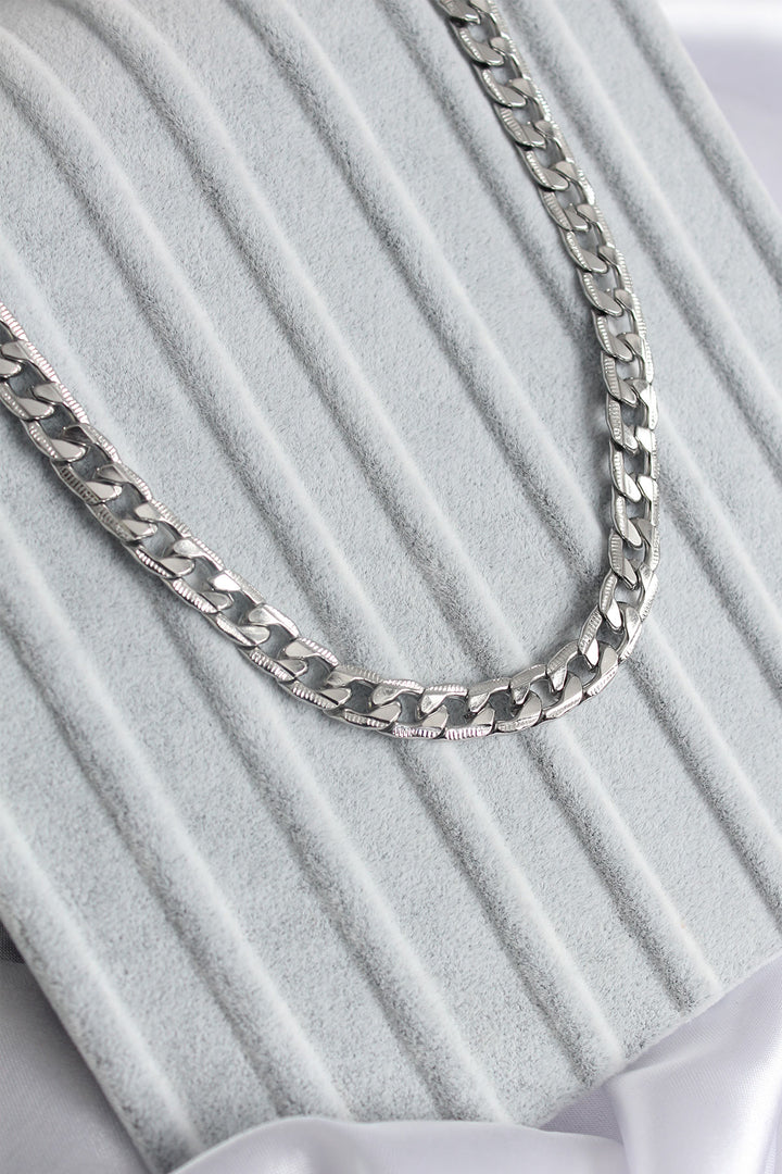 EBJ 316L Stainless Steel Silver Color Chain Model Men's Necklace - Potsdam