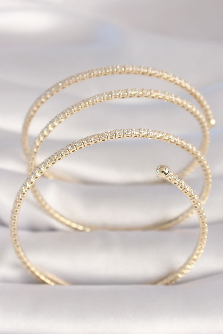 EBJ Gold Color Rice Zircon Stone VIP Series Women's Bracelet - Hereford