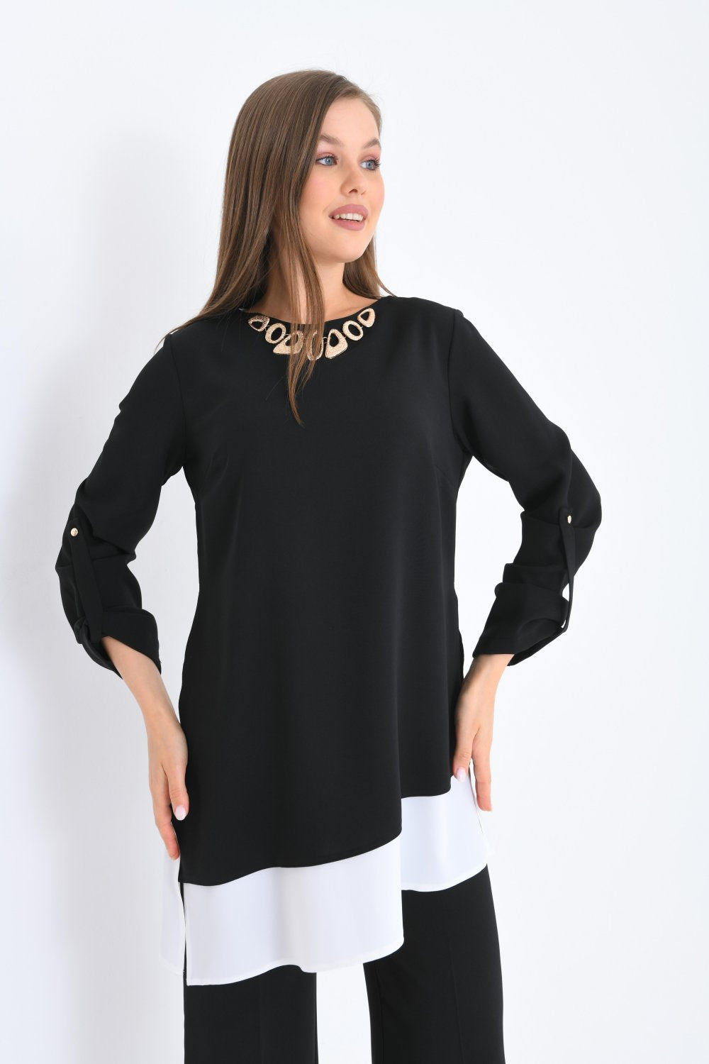 NDL Women Necklace Collar Tunic Women's Set - Santa Maria