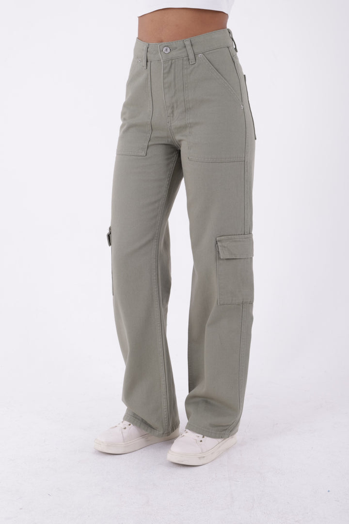 XLJ Cargo Pocket Wide Leg Jean Mixed - Sloviansk