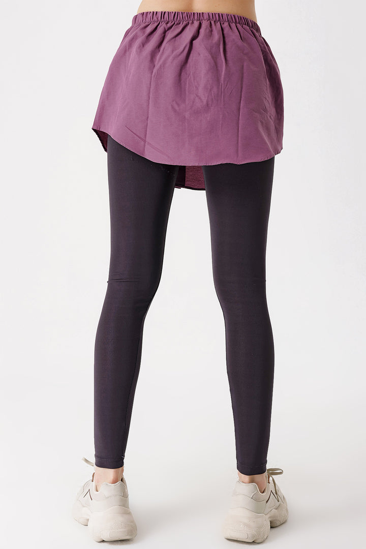 BGD Women Sweatshirt and Sweater Under Shirt Skirt - Dark Lilac - Avondale