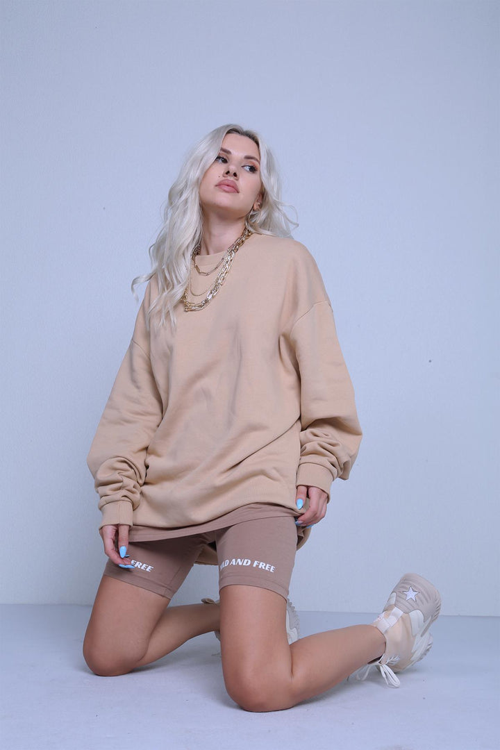 Hlly Women Relma Sweat Beige - Hampstead