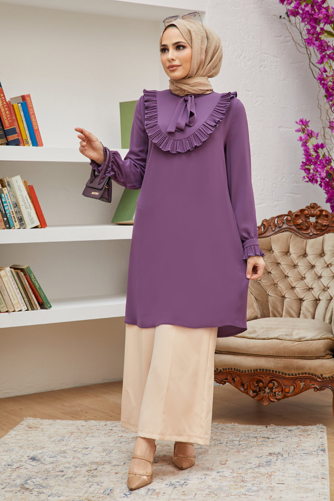 Zrf Women River Bow Tunik - Purple - Alsdorf