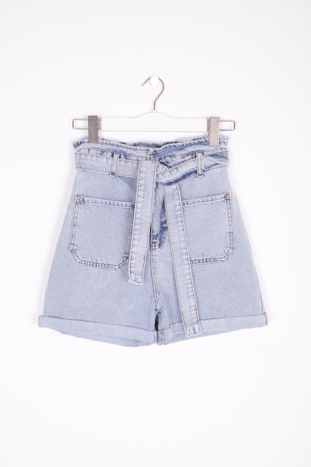 XLJ Elasticated Waist Denim Short with Belt Mixed - Purmerend