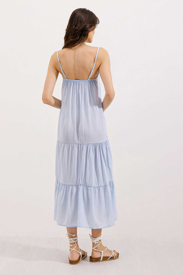 BGD Women Strappy Midi Dress - Blue - Avondale