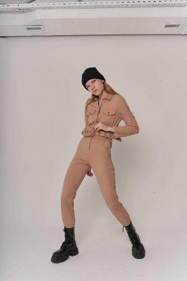 HLLY Women Hunter Jumpsuit Beige - Salamanca