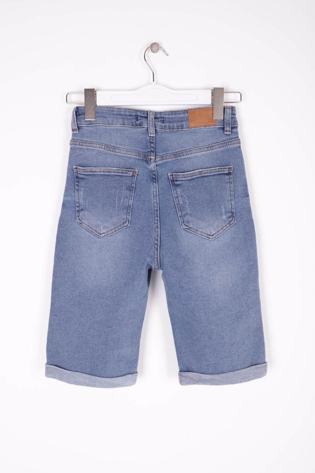 XLJ Denim Short with Double Folded Bottom Ending Mixed - Gahanna