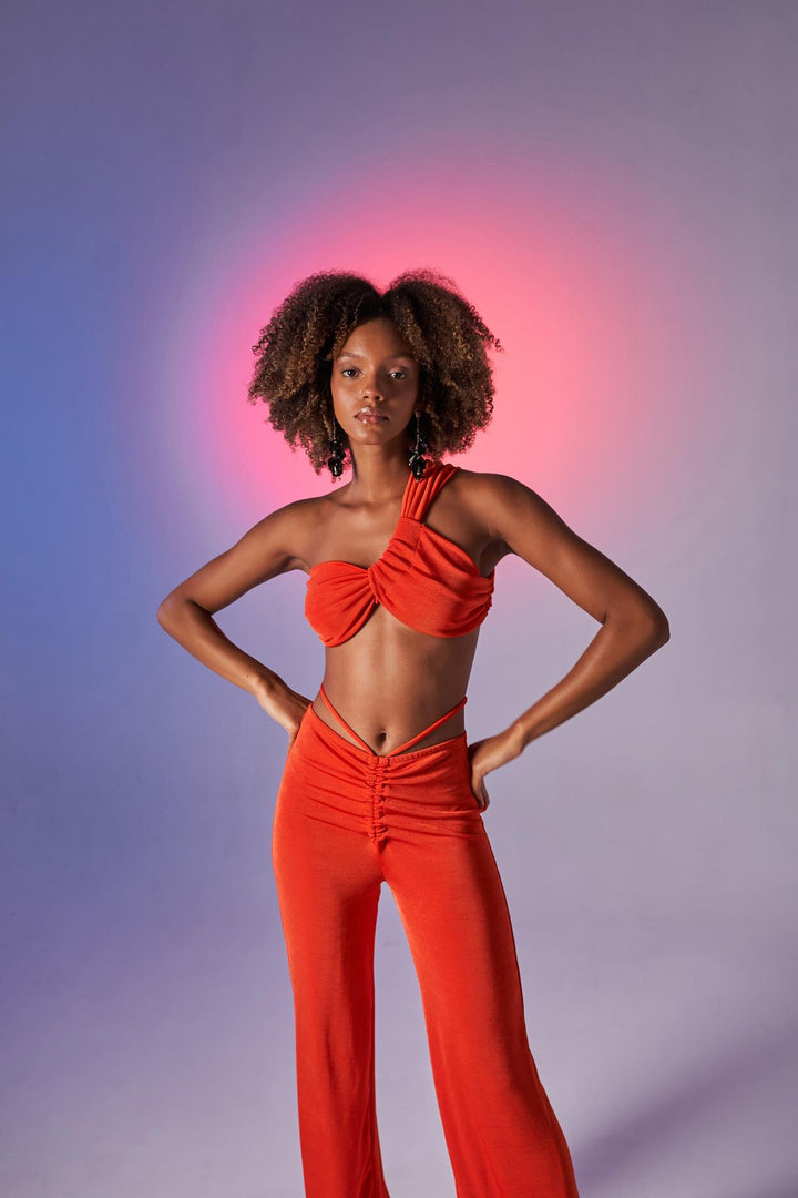 HLLY Women Beatrice Crop Orange - Union