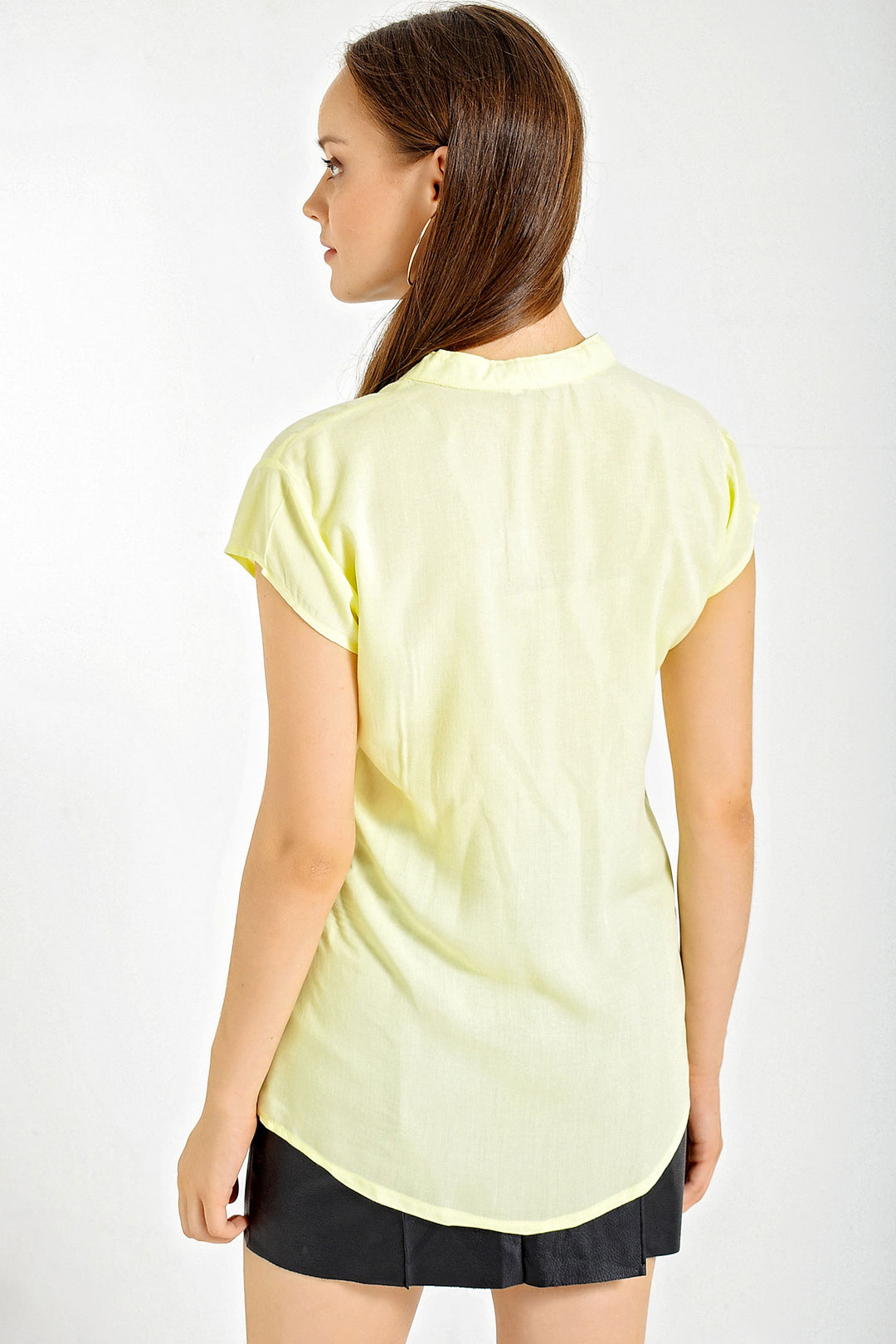 BGD Women Half Sleeve Shirt - Yellow - Avondale