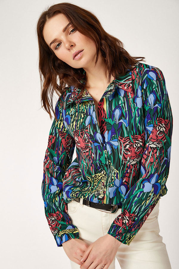 BGD Women CREPE SHIRT - F. Saks - Avondale