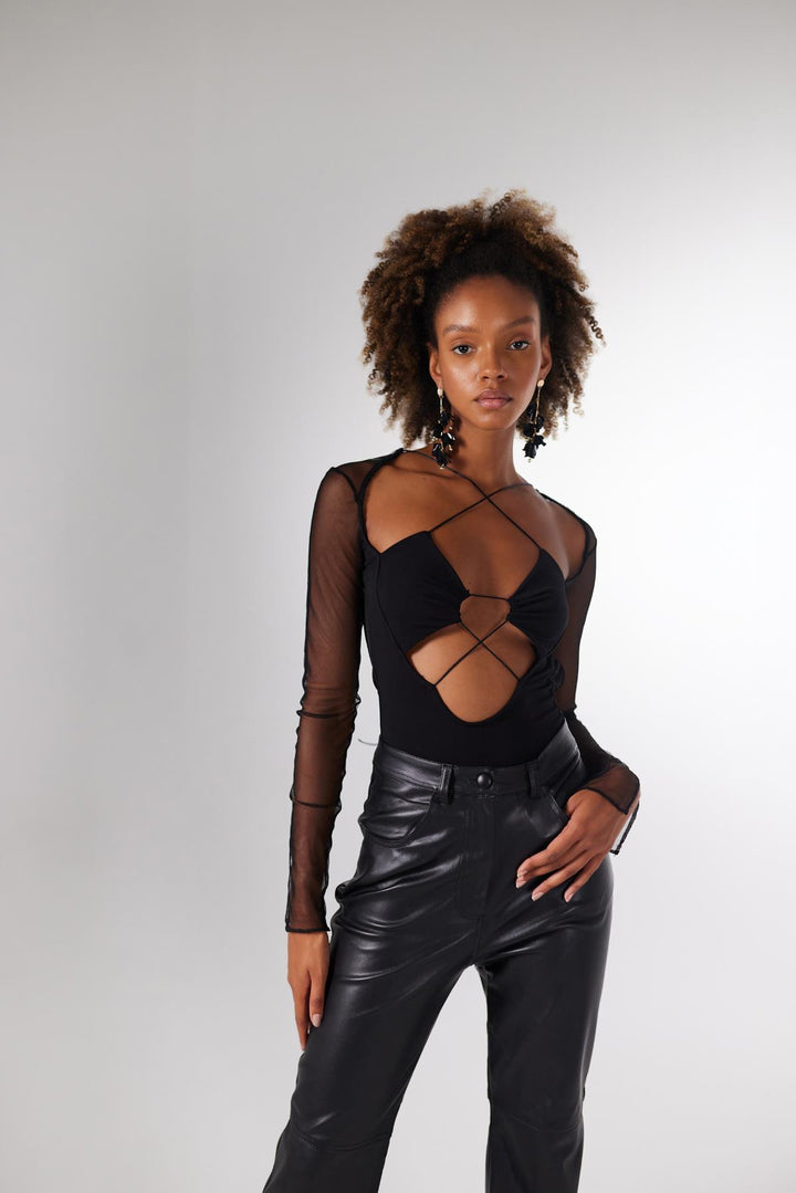 HLLY Women Bony Bodysuit Black - Torquay