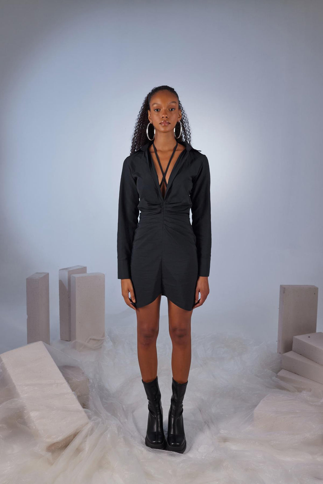 HLLY Women Roar Dress Black - Roanoke