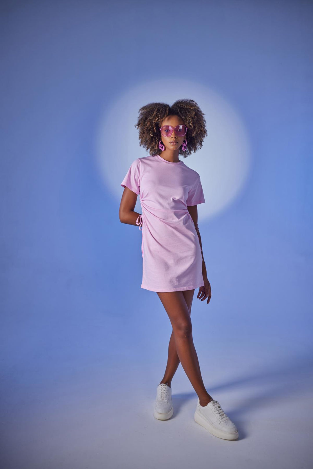 HLLY Women Wex Tshirt Dress Pink - Barcelona