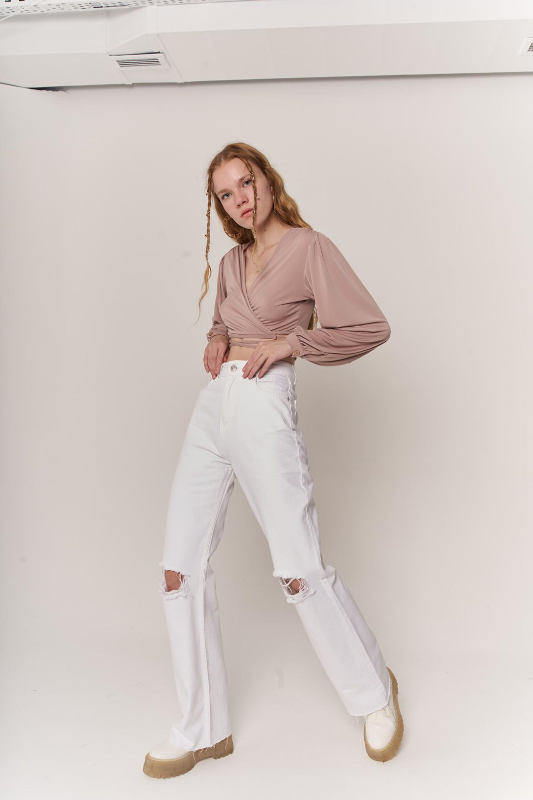 HLLY Women White Jean White - ويستشستر