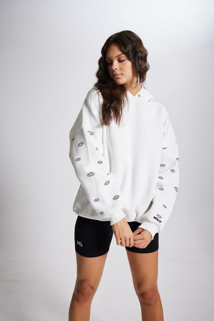 HLLY Women Eye Sweatshirt White - Toledo