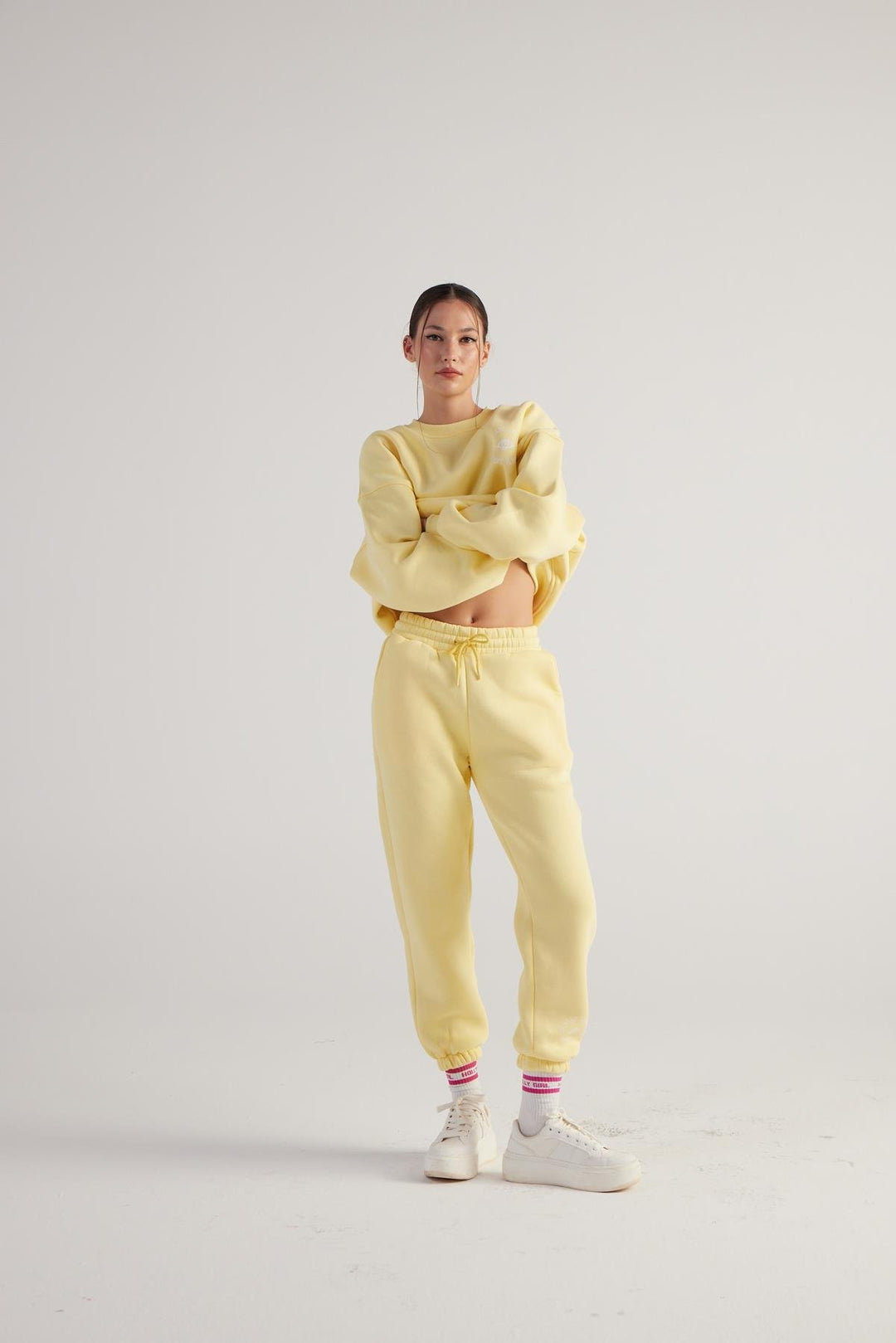 HLLY Women Fine Yellow Sweatpants - Beckenham