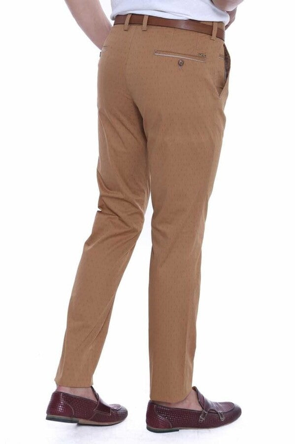 WSS 5 Pockets Light Brown Men Pants  - Singen