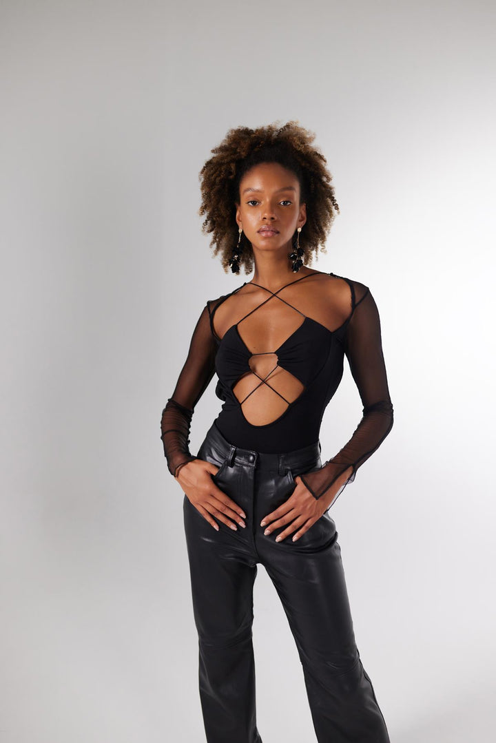 HLLY Women Bony Bodysuit Black - Torquay