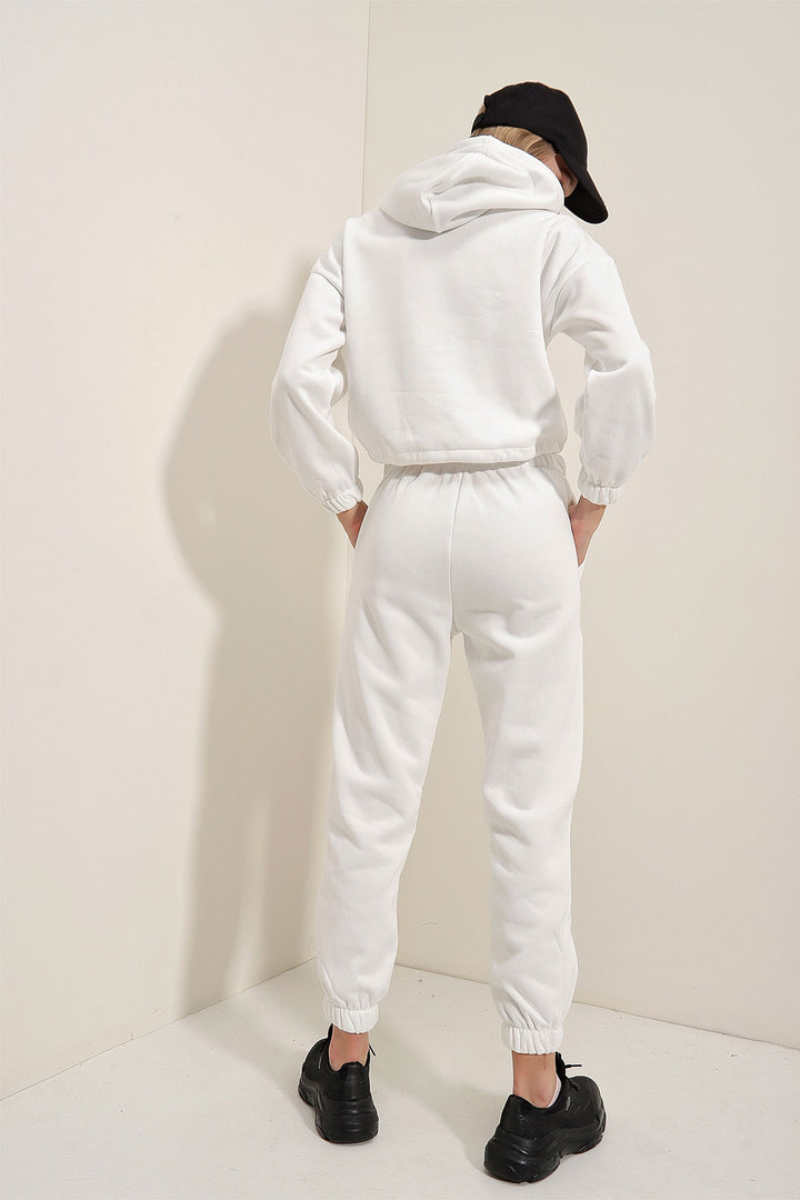 BGD Women NASA Printed Tracksuit - White - Avondale