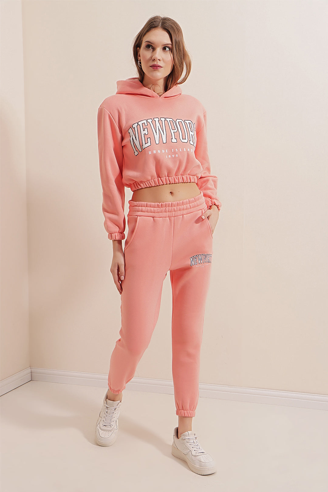 BGD Women Printed Tracksuit Set - Pink - Avondale