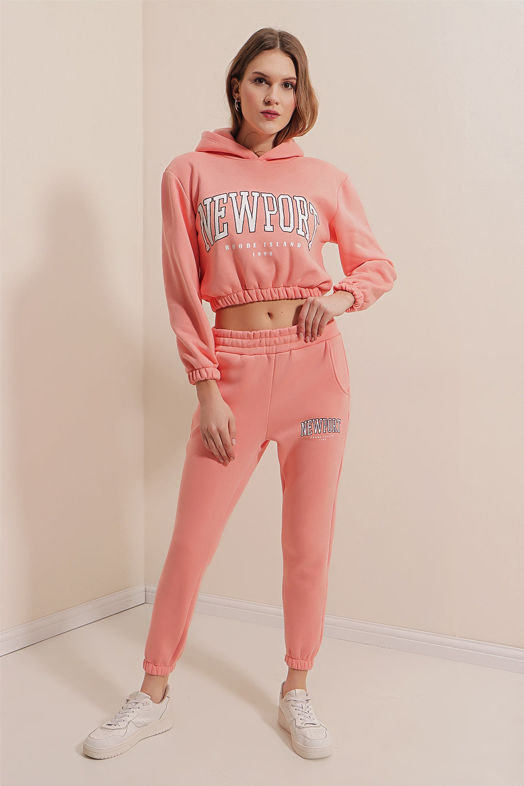 BGD Women Printed Tracksuit Set - Pink - Avondale