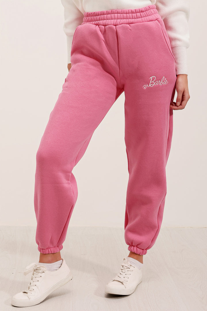 BGD Women Embroidered Sweatpants - Pink - Avondale