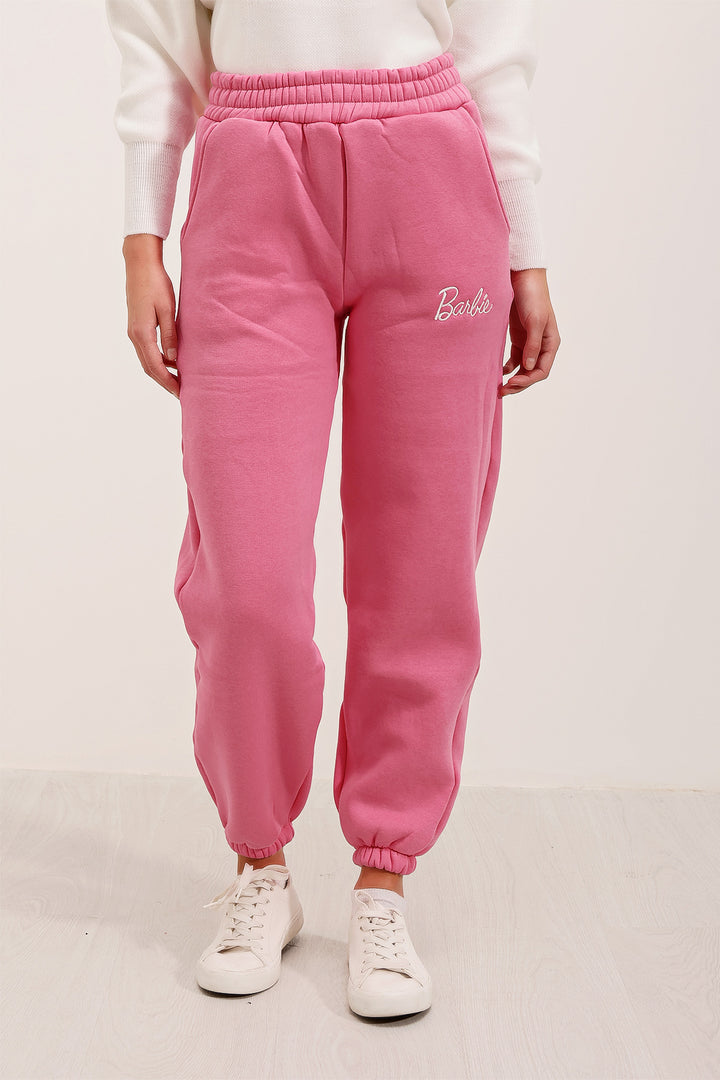 BGD Women Embroidered Sweatpants - Pink - Avondale