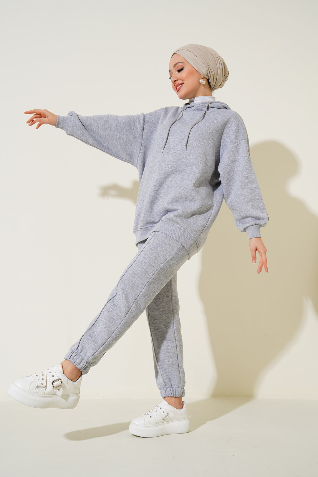 BGD Women Oversized Tracksuit - Gray - Avondale