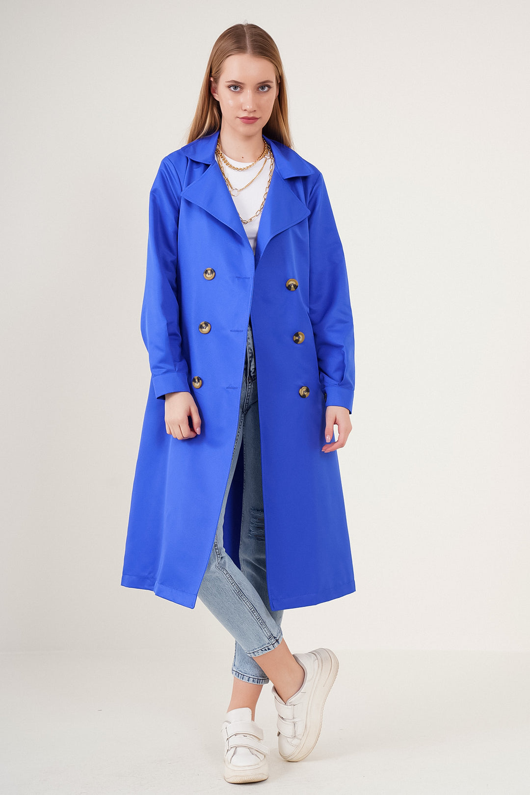 BGD Women Double-Breasted Trench Coat - Saks - Avondale