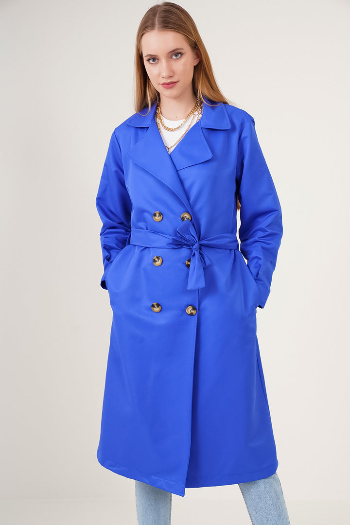 BGD Women Double-Breasted Trench Coat - Saks - Avondale