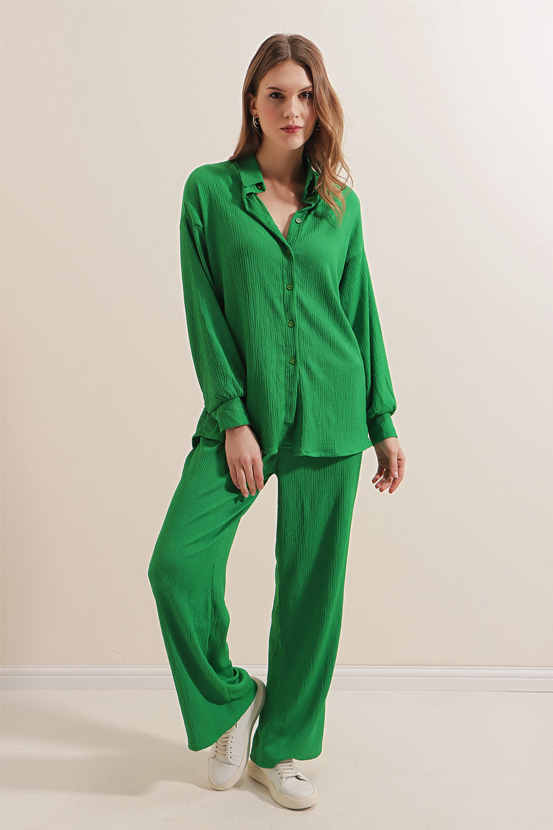 BGD Women Knitted Two-Piece Set - Green - Avondale