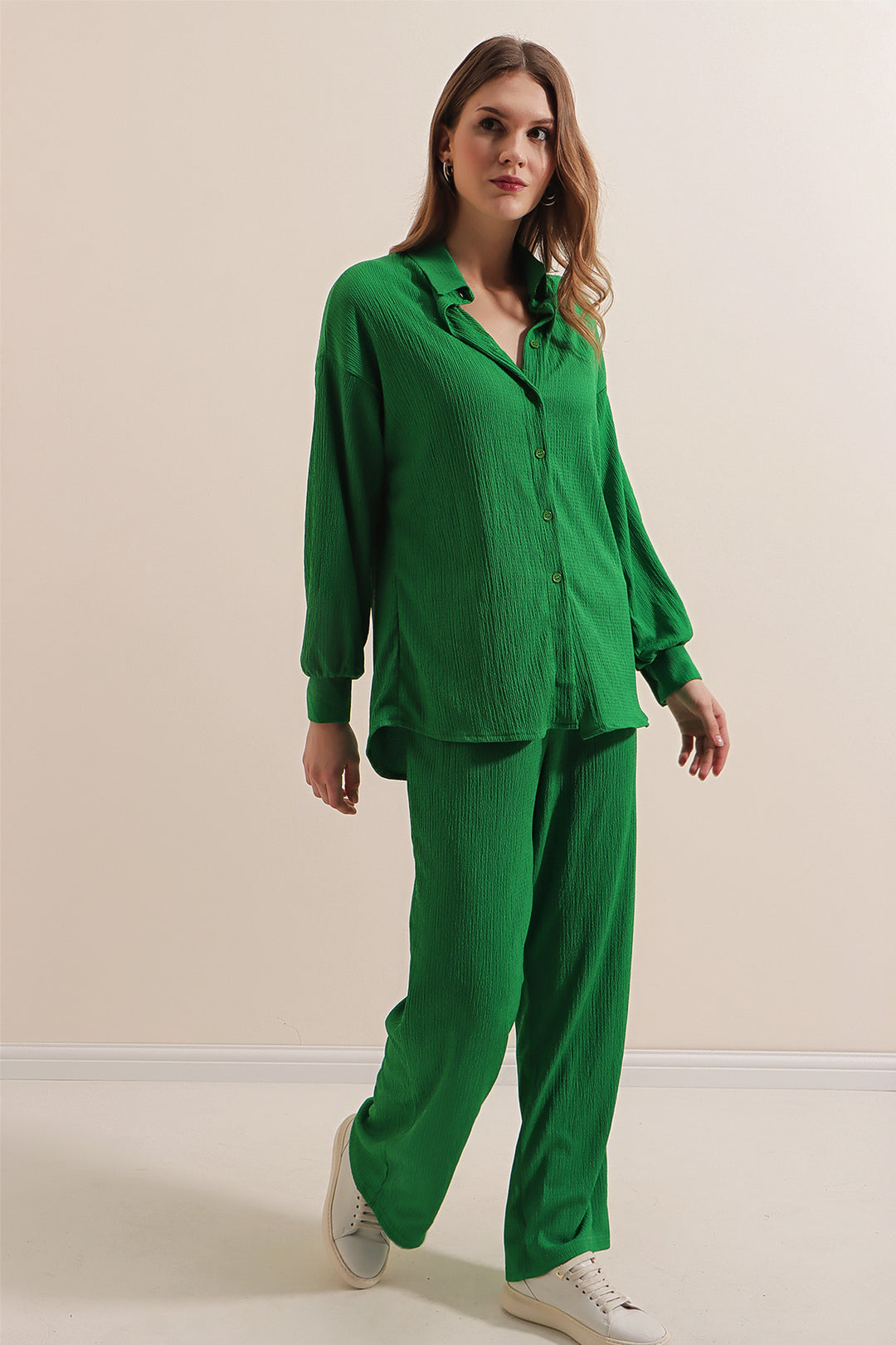 BGD Women Knitted Two-Piece Set - Green - Avondale