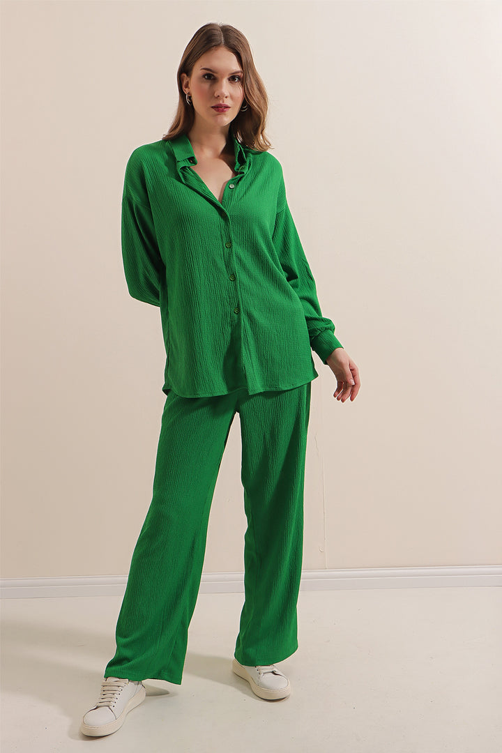 BGD Women Knitted Two-Piece Set - Green - Avondale