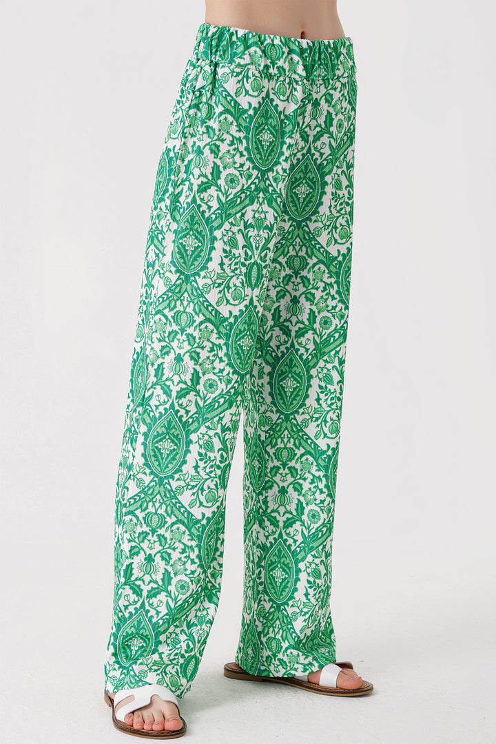 BGD Women Knitted Pants - Dark Green - Avondale