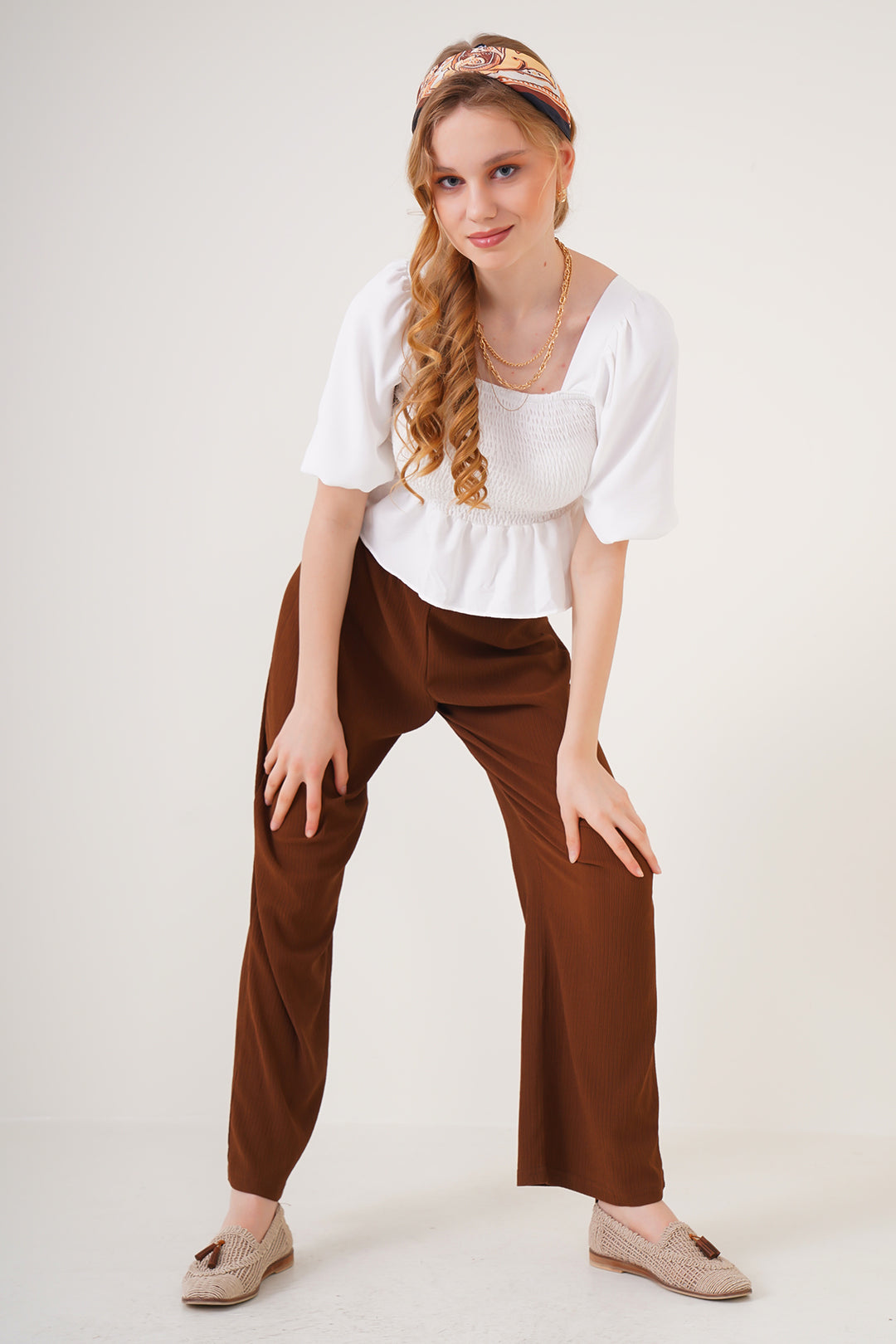 BGD Women Knitted Pants - Brown - Avondale