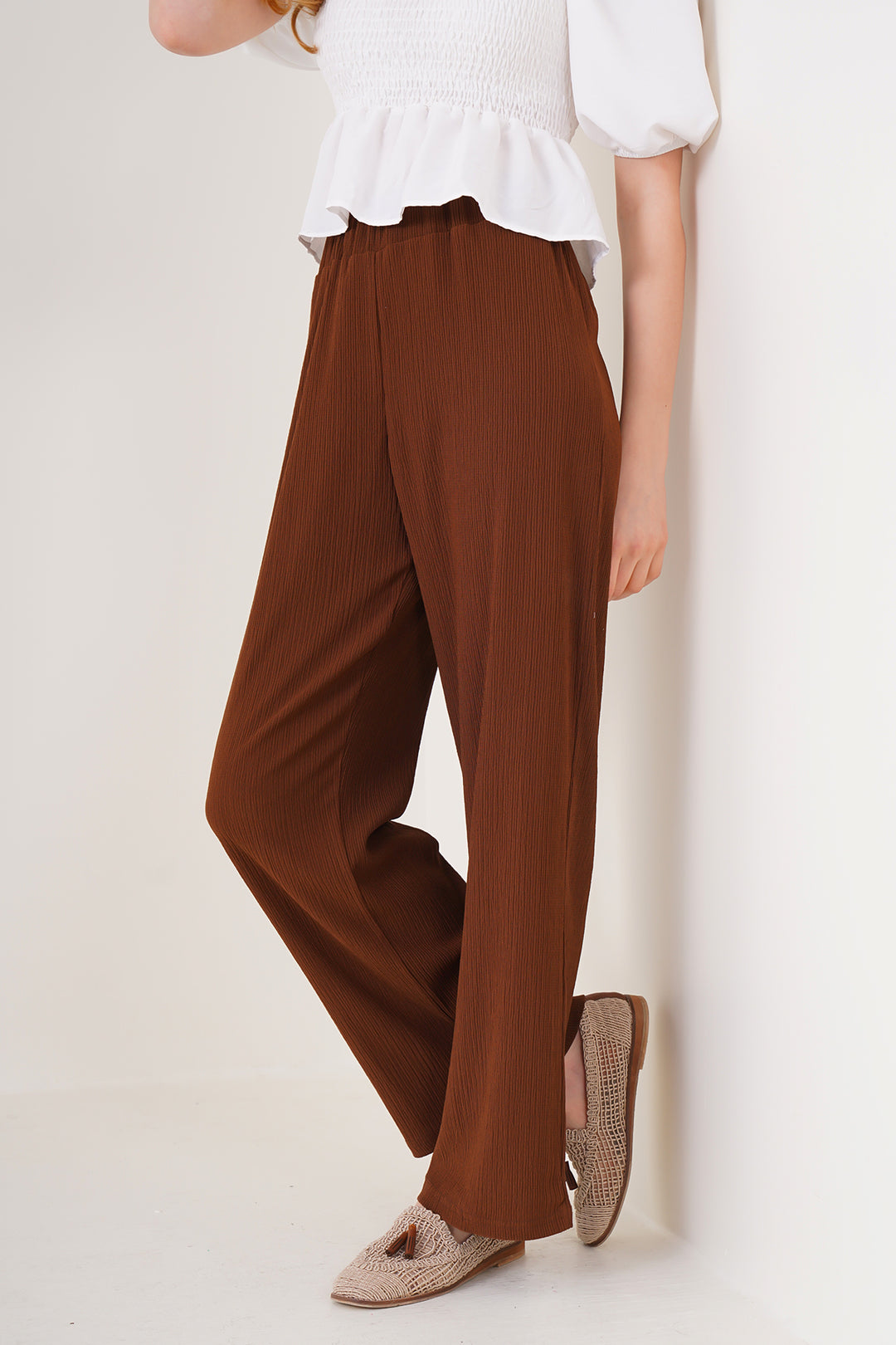 BGD Women Knitted Pants - Brown - Avondale