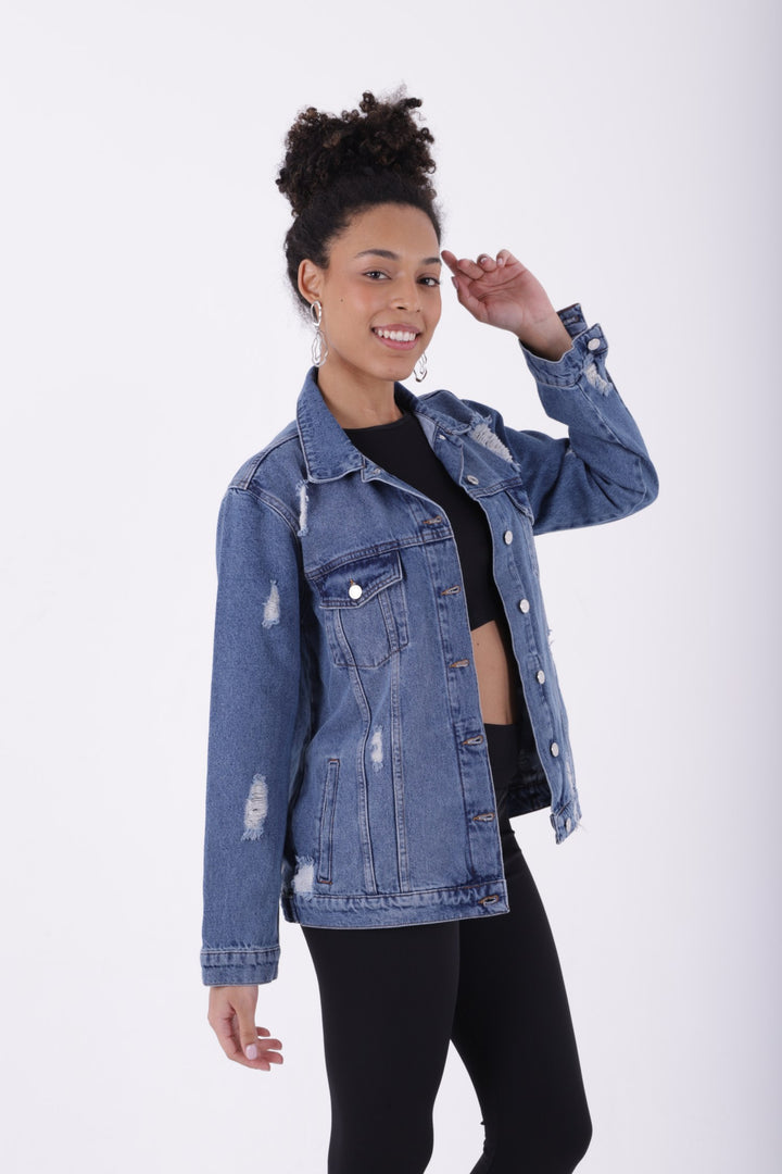 XLJ Boyfriend Denim Jacket Mixed - Cartagena