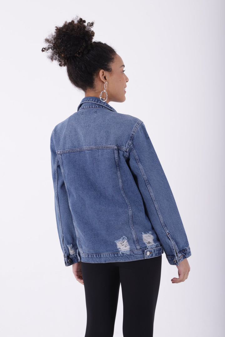 XLJ Boyfriend Denim Jacket Mixed - Cartagena