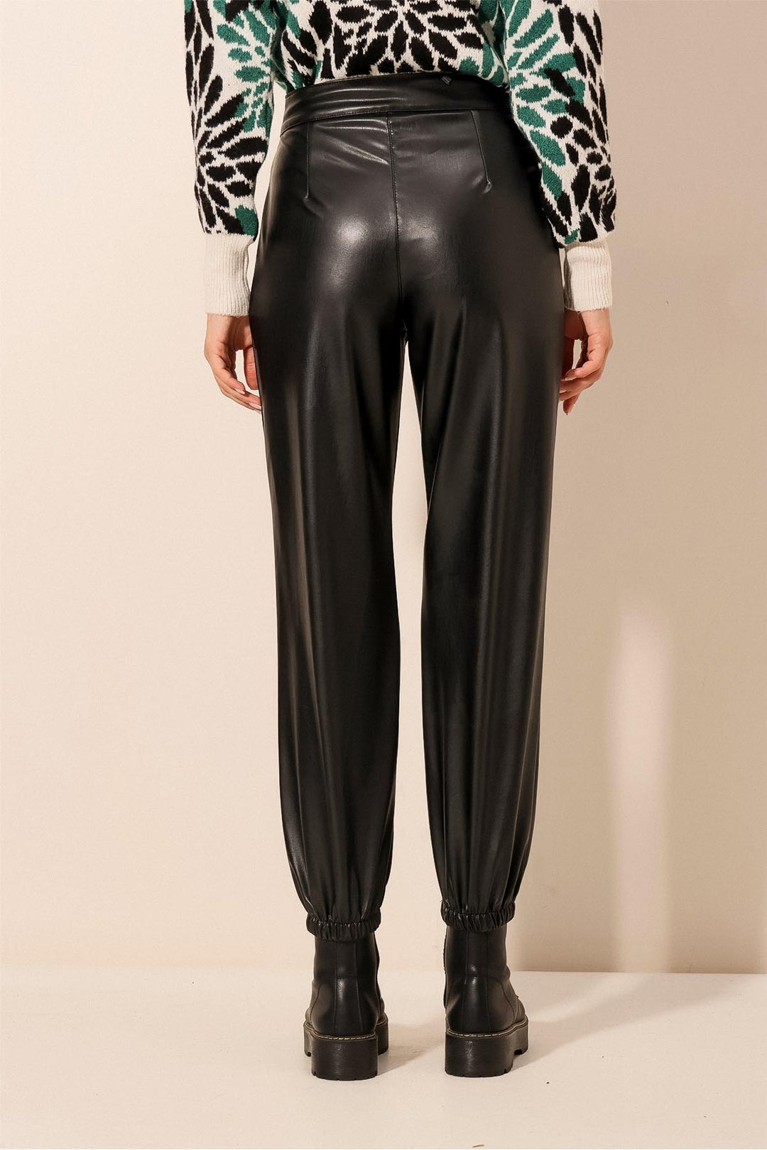 BGD Women Faux Leather Pants - Black - Avondale