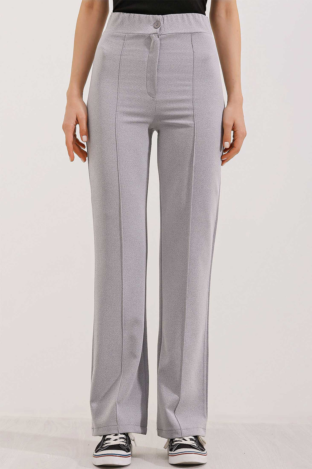 BGD Women High Waist Palazzo Pants - Gray - Avondale