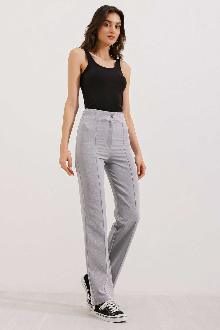 BGD Women High Waist Palazzo Pants - Gray - Avondale