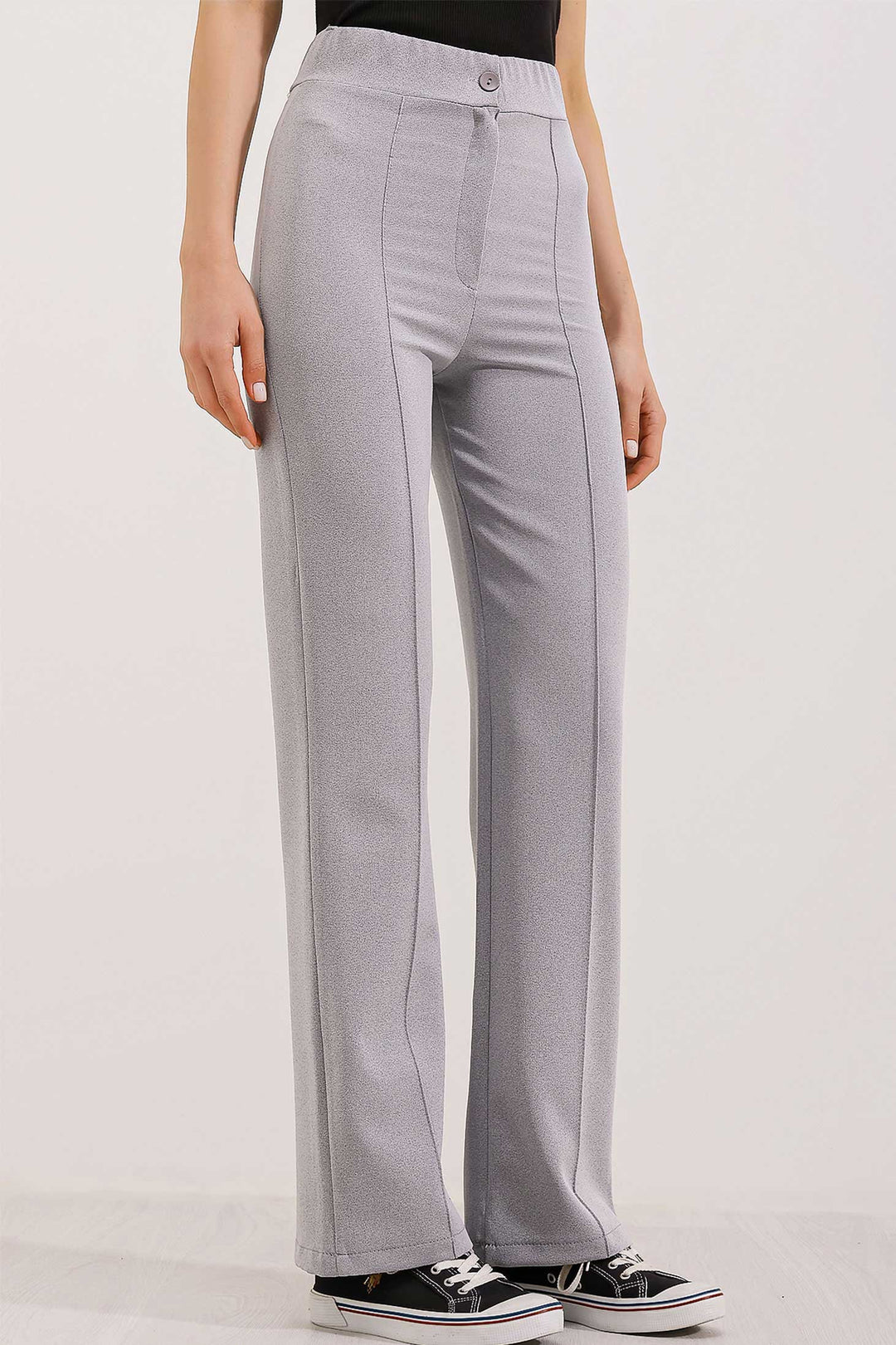 BGD Women High Waist Palazzo Pants - Gray - Avondale