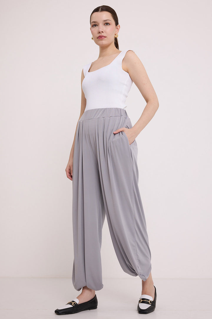 BGD Women Woman Gray Harem Pants 6659 - Avondale