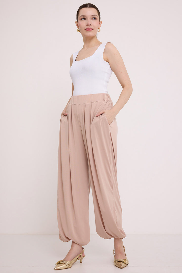 BGD Women Woman Cream Harem Pants 6659 - Avondale