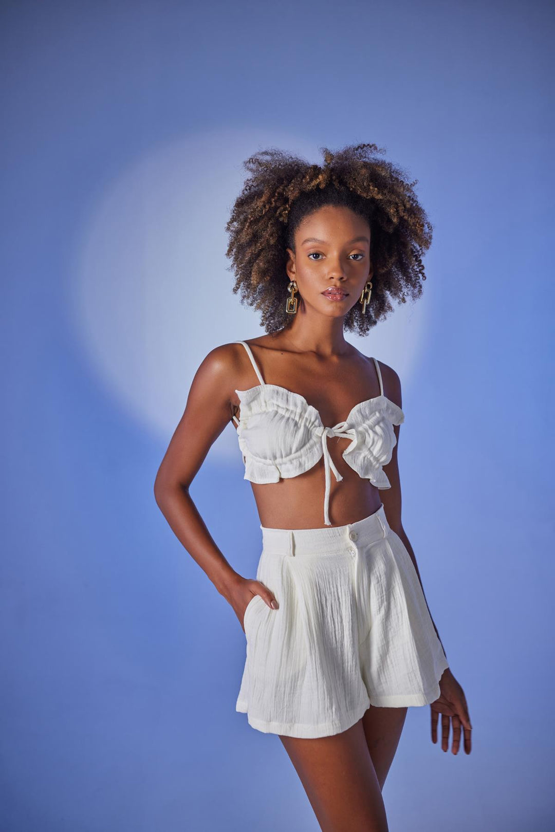 HLLY Women Beach Bustier White - Utrecht