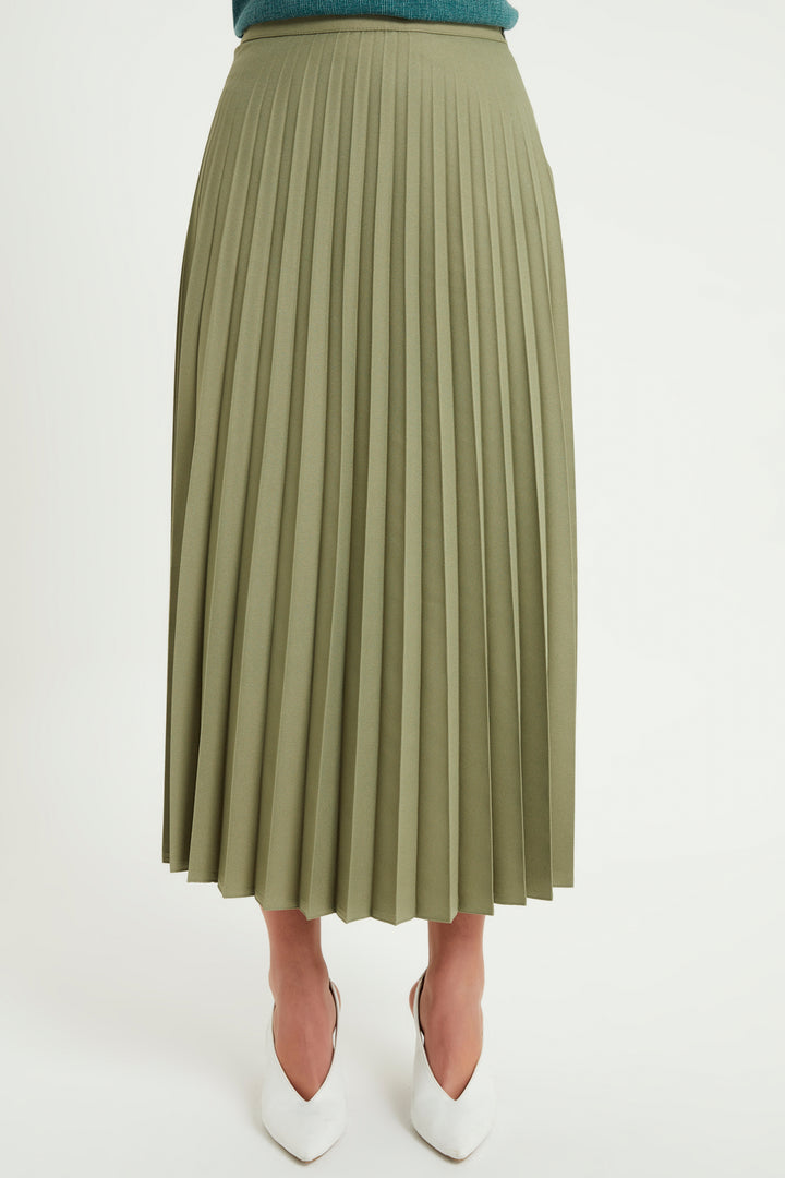 ZRF Women Pleated Basic Skirt - Mint - Chartres