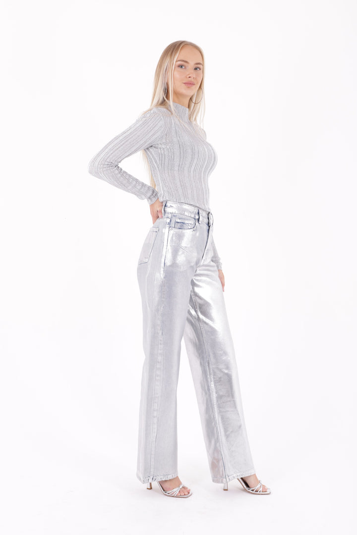 XLJ Wide Leg High Waisted Relaxed Jean Mixed - Krasnyi Luch